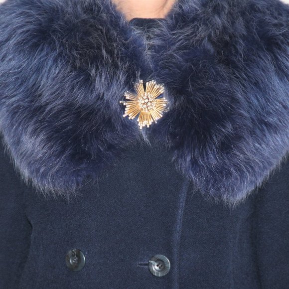 CINER Vintage Starburst Brooch Pin Gold Metal Rhinestones Costume Jewelry - Picture 4 of 7